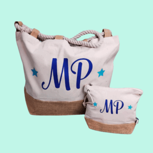 Conjunto bolso y neceser Elisa